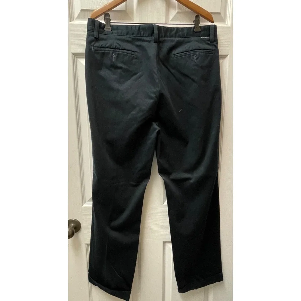 Nautica Men's Lot of 2 Chinos Black‎ & Putty 36x30 Pleated & Flat Front Cotton